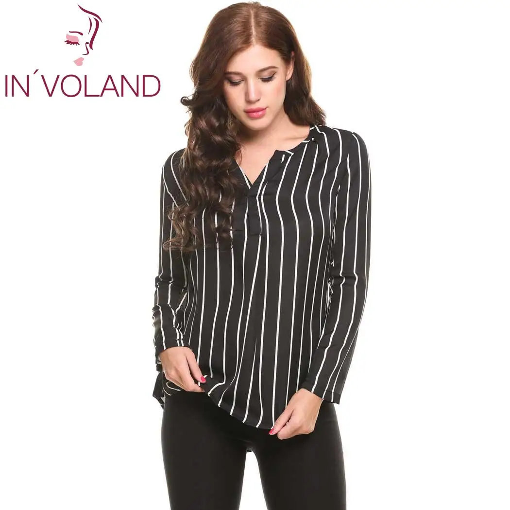 Новинка женские повседневные топы с длинным рукавом блузки асимметричный подол