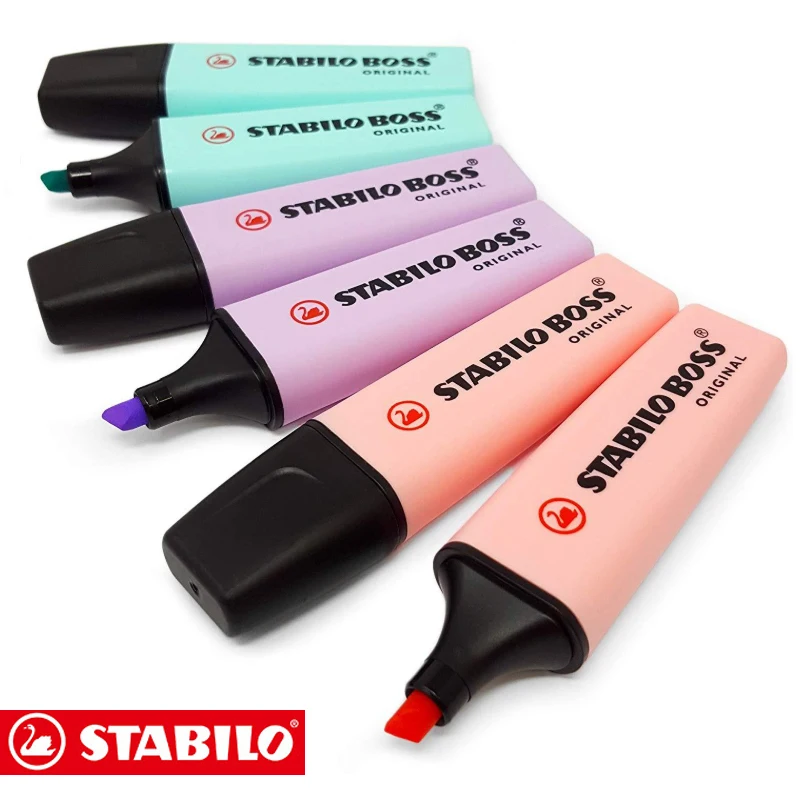 

Stabilo Pastel Highlighter Pen Set Destacadores Stabylo Textmarker Highlight School Chalk Fosforlu Kalem Journal Marker Supplies