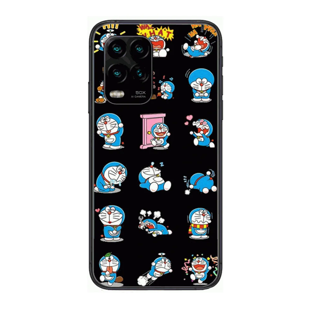 

Doraemon Exquisite HD Phone Case For xiaomi Redmi Note 9S 8 7 6 5 A Pro T Anime Black Cover Silicone Back Pretty senior