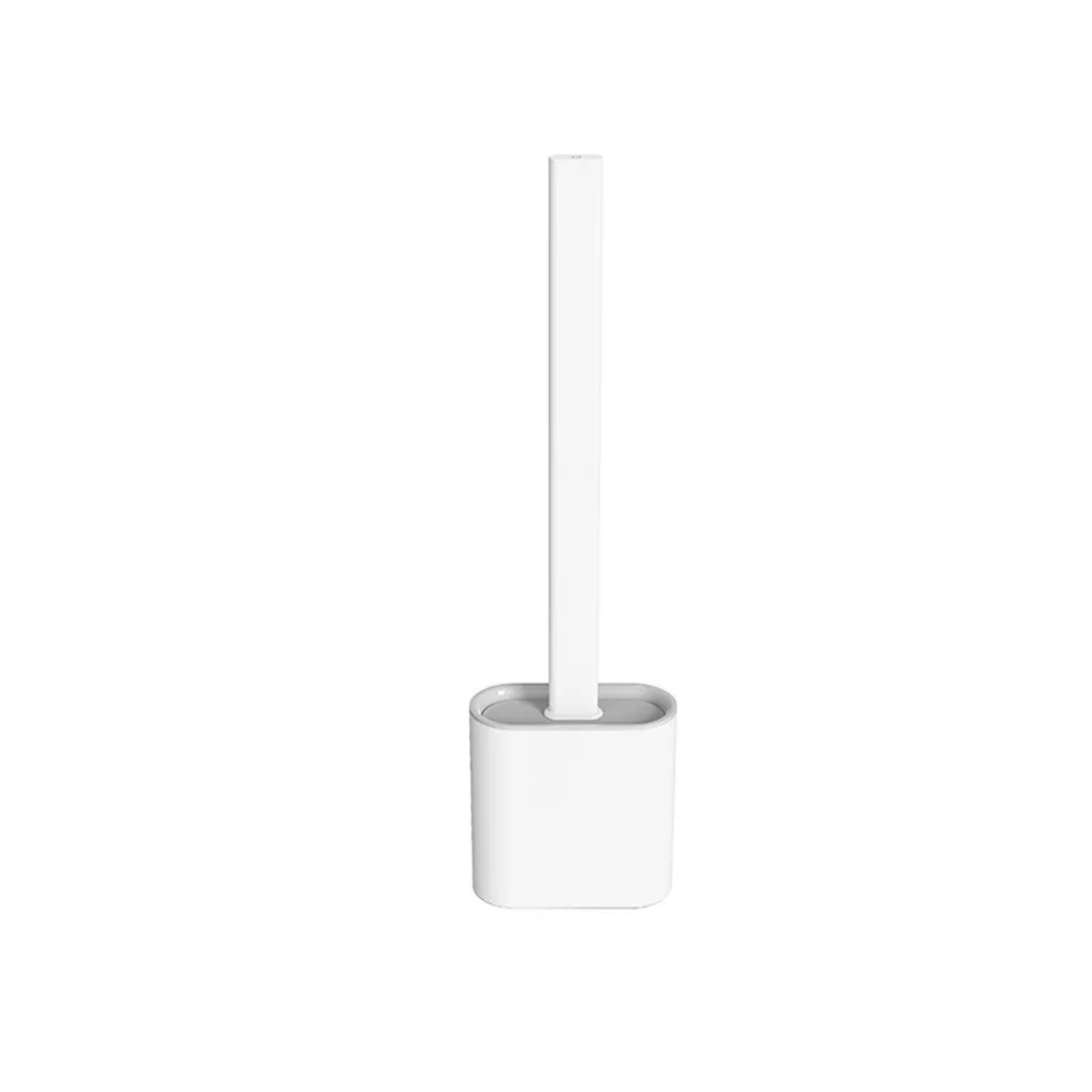 

Silicone Toilet Brush with Toilet Brush Holder Creative Cleaning Brush Set Storage Shelf Rack Toilet Cleaner Holder Bathroom