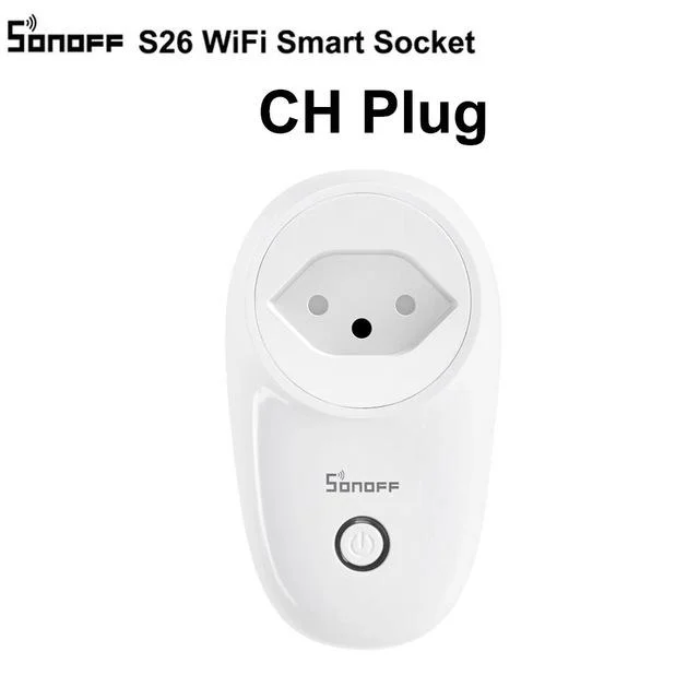 Переключатель Sonoff S26 для умного дома Wi Fi IL CH IT BR умный штекер таймер дистанционное