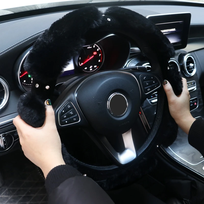 2019 новый с украшением в виде кристаллов Стразы чехол рулевого колеса автомобиля