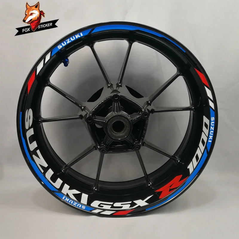 Светоотражающая наклейка для Мотоцикла Suzuki GSX R1000 на ступицу мотоцикла