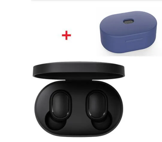 ear add dark blue Xiaomi Redmi Airdots TWS Bluetooth наушники стерео бас Bluetooth 5,0 Eeadphones с микрофоном свободные Наушники управление AI - Цвет: ear add dark blue