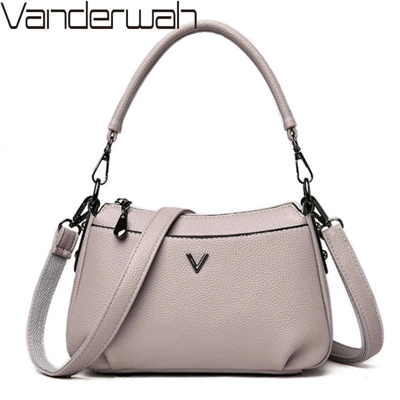 Новые высококачественные сумки через плечо из мягкой кожи для женщин роскошные