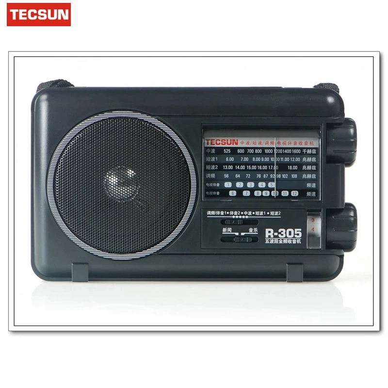 Оригинальный Tecsun R 305 R305 Полнодиапазонный радиоприемник цифровой FM SW стерео