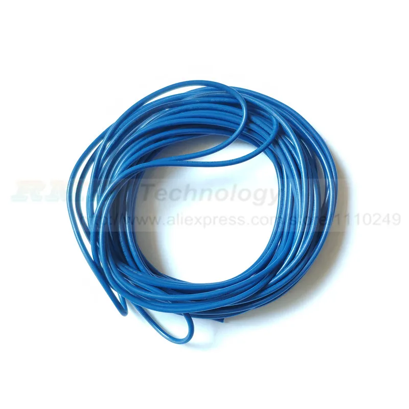 5 метров/лот супер гибкий 18AWG 22AWG 24AWG ПВХ изолированный провод электрический кабель, светодиодный, Авто Цвет выбирается кабель - Цвет: Синий