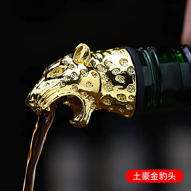 

New Stainless Steel Deer Stag Head Wine Pourer Unique Cocktail Olive Oil Wine Bottle Stoppers Wine Aerators Bar Tools