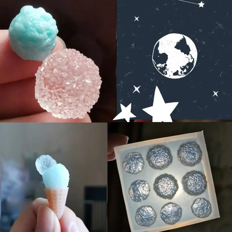 3D мини размер мороженое конус брелок полимерные формы фруктовое игра кулон