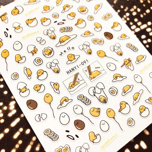 F91 желтый Тип серии LICEDESIGNS стикеры 3D на ногти Nail Art Наклейка шаблон инструмент для ногтевого дизайна украшения - Цвет: HANYI-91