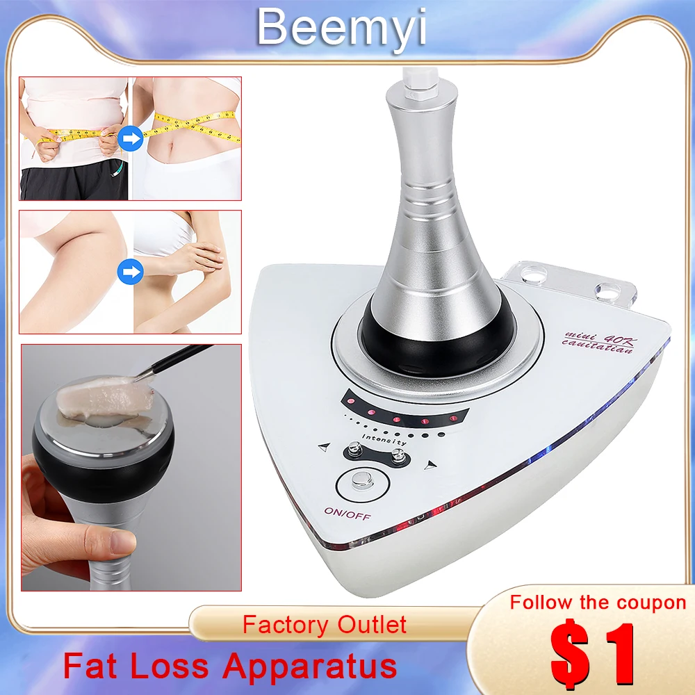 Beemyi 40KHZ Ultrasonic Cavitation Body Slimming Machine Fat Burning Machine Skin Tighten Anti-Wrinkle Beauty Body Shaping Tool 80khz 40khz ultrasonic cavitation 40khz portable 5d carved beauty equipment cavitation fat ultrasonic cavitation