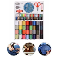64 spools assorted colors sewing threads set sewing tools kit hand craft sewing needle and thread combination