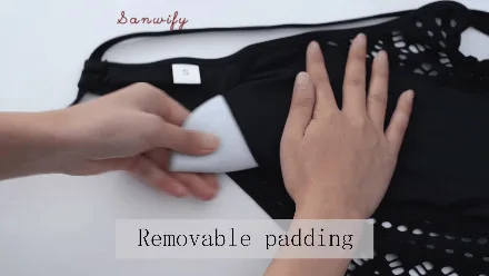 

Sexy Lace Piece Swimsuit Swimwear Women Solid High Neck Hollow Out Push Up Bathing Suit 2019