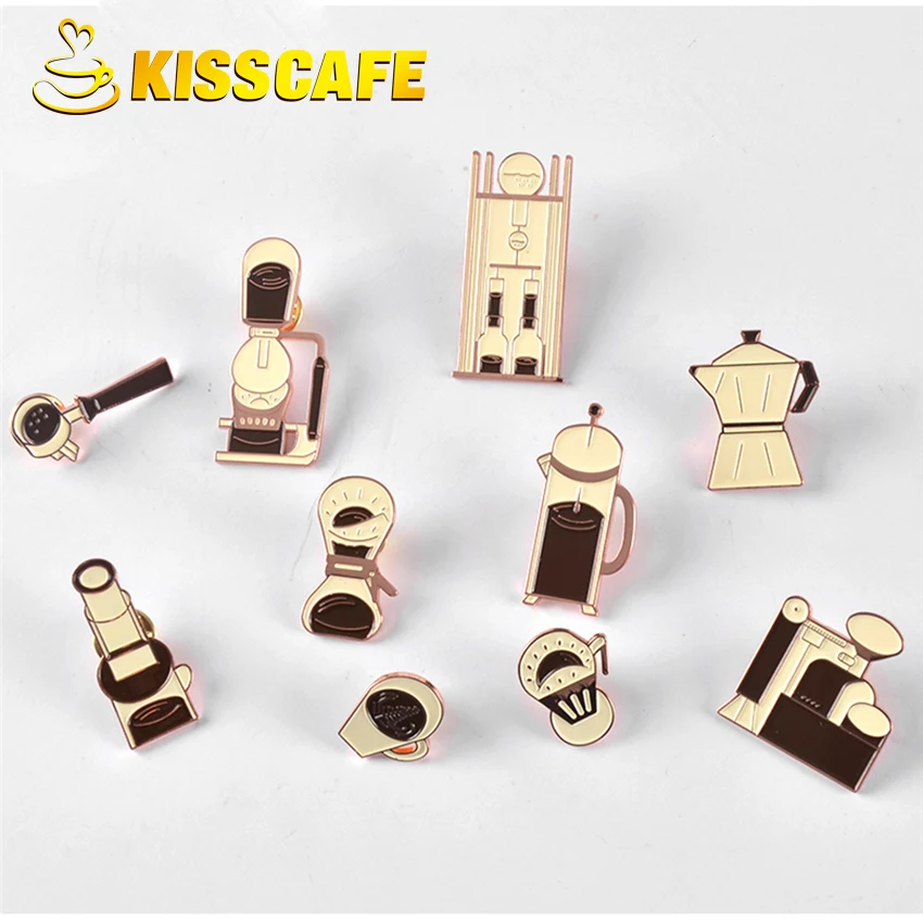 Новое поступление аксессуары для приготовления эспрессо бариста брошь кофе