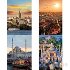 Алмазная живопись 5D сделай сам, пейзаж, прибрежной город, вышивка крестиком, мозаика, картина с полными кругами и квадратными стразами, украшение для дома