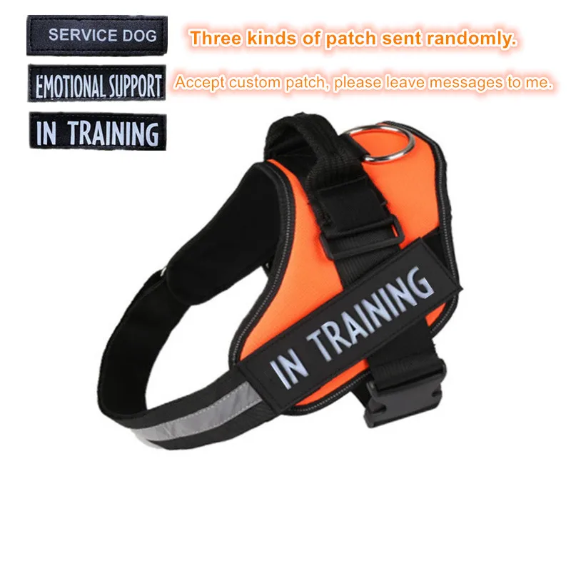 

Ремни для ошейника для собак для прогулок на открытом воздухе без вытягивания, светоотражающая дышащая ткань с нашивкой на заказ