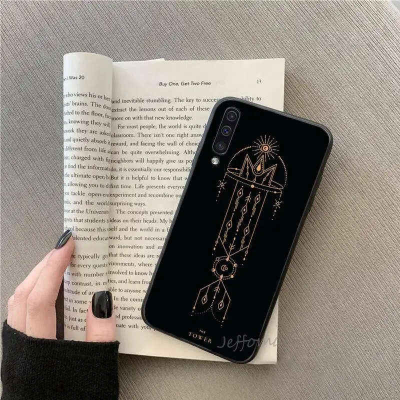 

Tarot Cards Tattoo Phone Cases For Samsung galaxy S note 7 8 9 10 20 fe edge A 6 10 20 30 50 51 70 lite plus Soft Silicone