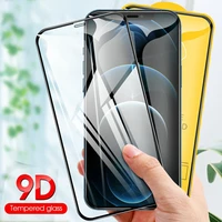 9d screen protector for iphone 3 pieces full coverage tempered glass for model 6 s plus 7 8 xs xr 11 12 13 pro max