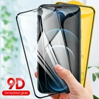 9D 3 шт. закаленное стекло с полным покрытием для IPhone 11 12 13 Pro Max, Защита экрана для iPhone XS XR 7 8 6 S Plus, защитная пленка