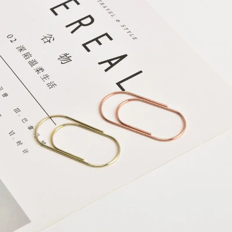 

20pcs 50mm Metal Paper Clips Wide Photo Letter Binder Clip Bookmarks School Supplies Stationery Office Accessories Dropshipping