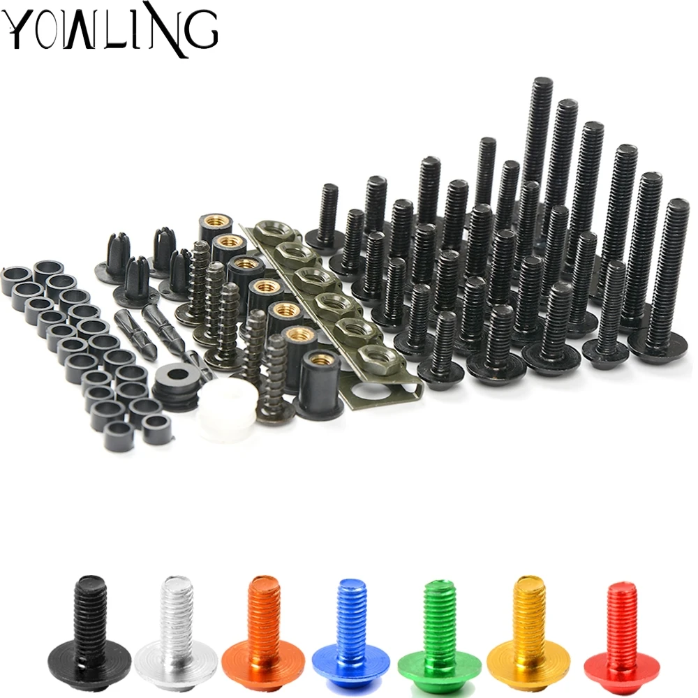 

Motorcycle Full Fairing Body Bolt Kit Screw Spire Speed Fastener Clip For Hyosung GT250R 2006 2007 2008 2009 2010