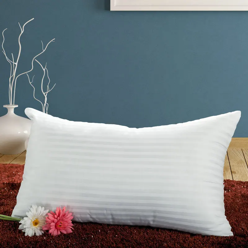 Pillow Adults Neck Pillowcover Bedding Striped Super Soft Comfortable polyester Pillow 48x74cm/66x66cm Sleep Partner 1pc