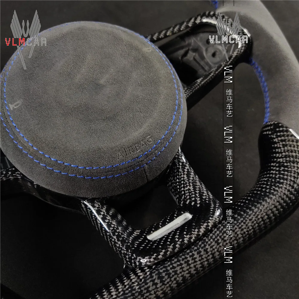 Автомобильное рулевое колесо VLMCAR из углеродного волокна под заказ для VW Golf MK7 MK7.5