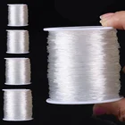 100 мрулон, прочный эластичный шнур для бисероплетения, 0,5-1 мм