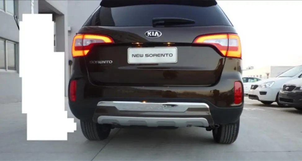 Защитная накладка на передний и задний бампер из АБС пластика для 13 14 KIA SORENTO 2013