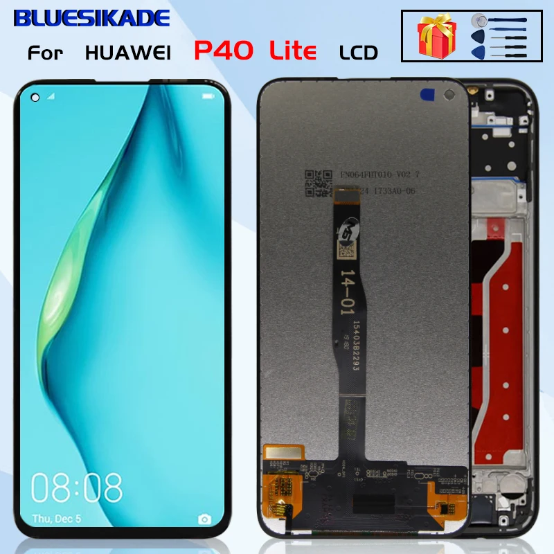 

6.4" For HUAWEI P40 Lite LCD Display Nova 6SE Touch Screen For Huawei P40 Lite Screen Digitizer Assembly Replacement Parts
