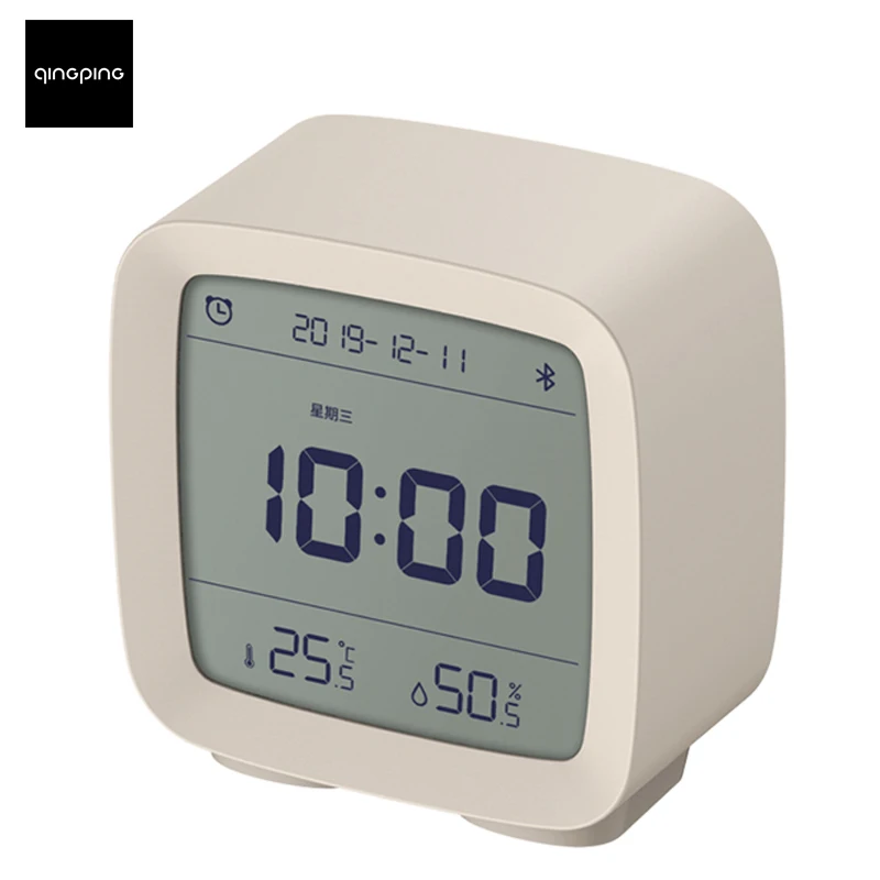 Оригинальный Bluetooth будильник Qingping с мониторингом температуры и влажности Ночной