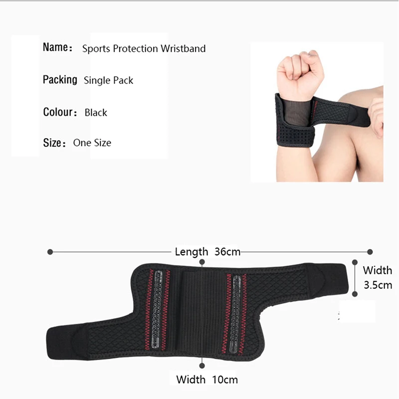 

Breathable Mesh Wristband Adjustable Sweatbands Wrist Protector Gym Sports Fitness Safety Volleyball Tennis Support Brace Guard
