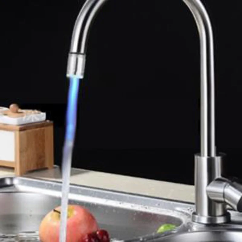 Смеситель для воды со светодиодный светильник и насадками крана|Аксессуары