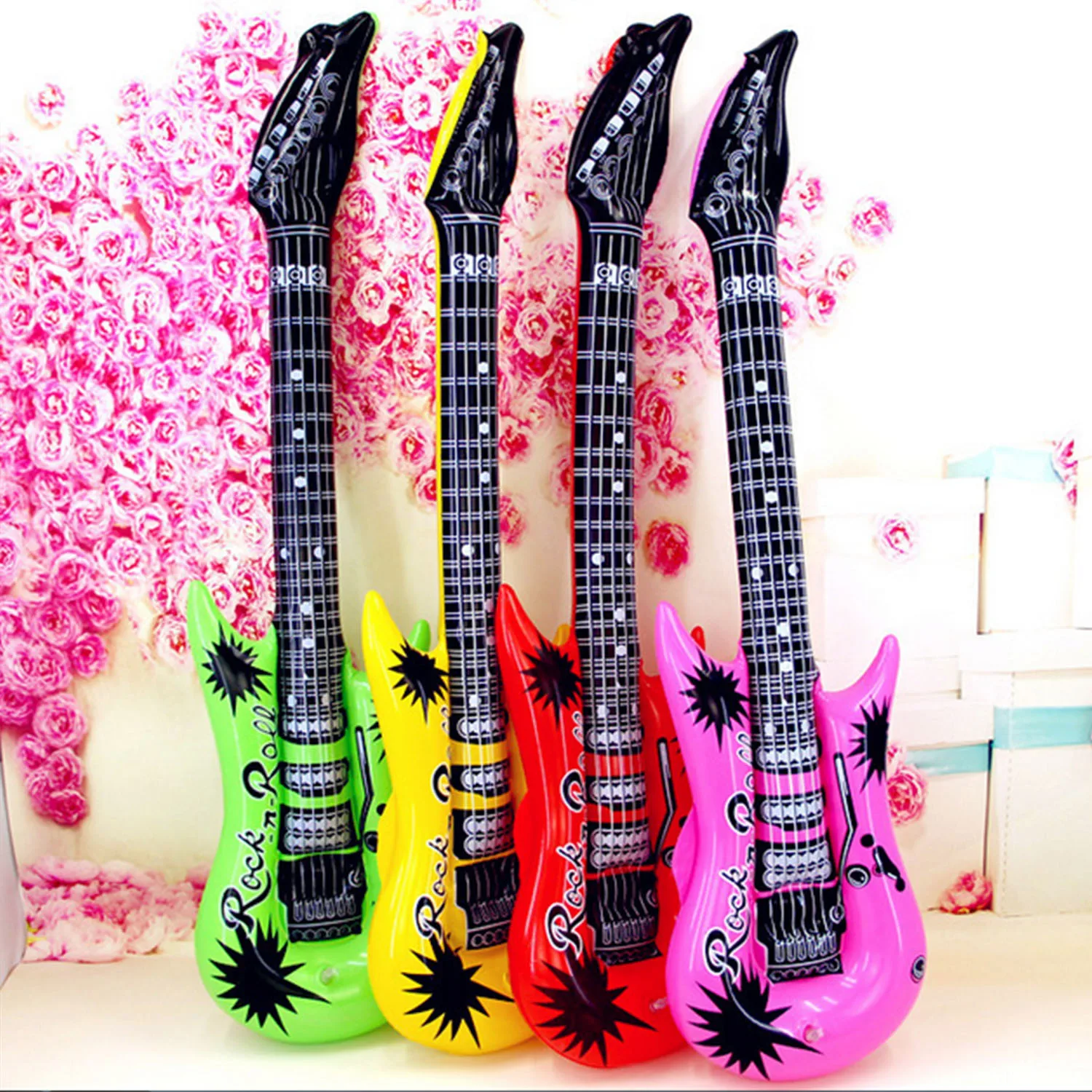 14cps надувные гитары саксофон микрофон воздушные шары музыкальные инструменты