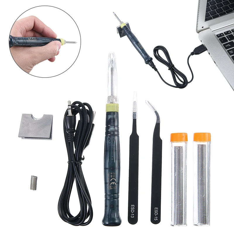 

Мини Портативный Профессиональный паяльник ручка постоянная температура питание от USB 5 в 8 Вт сварочный паяльник электронный ручной инструмент для ремонта