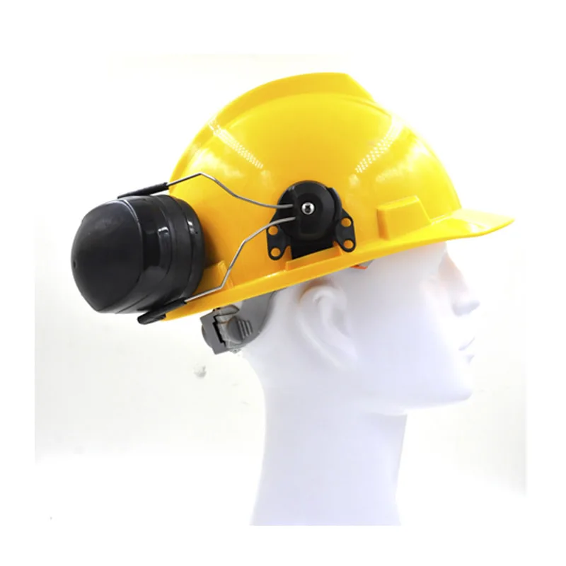 

New Anti-noise On-Helmet Earmuffs Ear Protector For Safety Helmet Cap Use Factory Construction Work Safety Hearing Protection