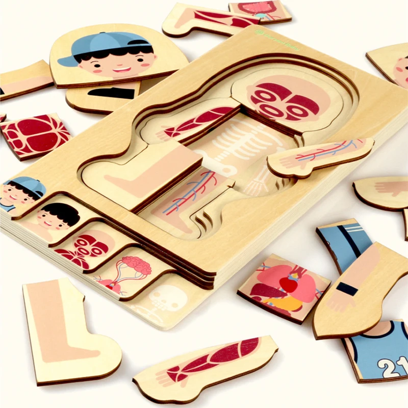 Новинка 2020 деревянная головоломка Монтессори для мальчиков и девочек