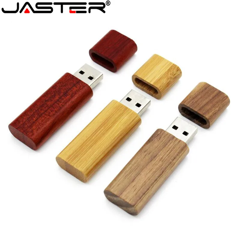 JASTER деревянный бамбуковый USB флеш-накопитель, драйвер, деревянные чипы, флешка, 4 ГБ, 16 ГБ, 32 ГБ, 64 ГБ, карта памяти, USB creativo, персональный подарок