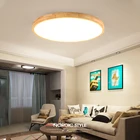 Современная светодиодная потолочная лампа из массива дерева для гостиной, спальни, кабинета, коридора, балкона, освещение для скандинавского отеля, ресторана, защита глаз