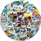 50 шт., водонепроницаемые наклейки, летние, для кемпинга, рыбалки, пегатина, для DIY ноутбука, гитары, телефона, мотоцикла, автомобиля, шлема, наклейки