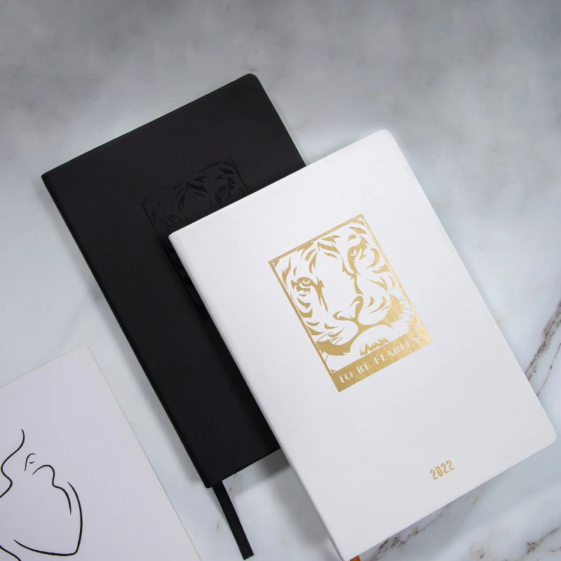 

Agenda 2022 Planner Stationery Notebook A5 Diary Organizer Kawaii Tiger Notepad and Journal Weekly Calendar Sketchbook Note Book
