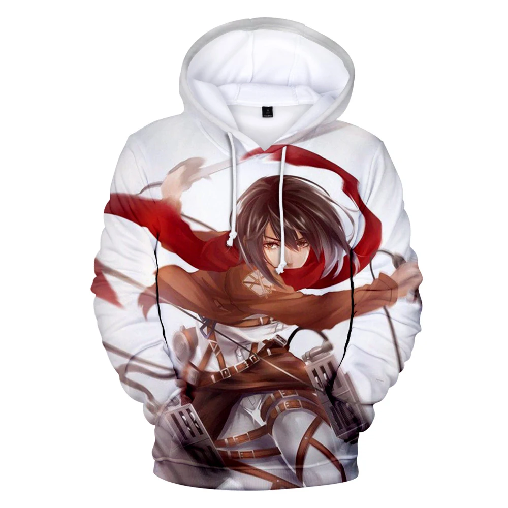 

Anime Attack the Titans Hoodies Men/Women Titans attack Hoodie Sweatshirt Pullovers figure print Long Sleeve Japan Manga Top