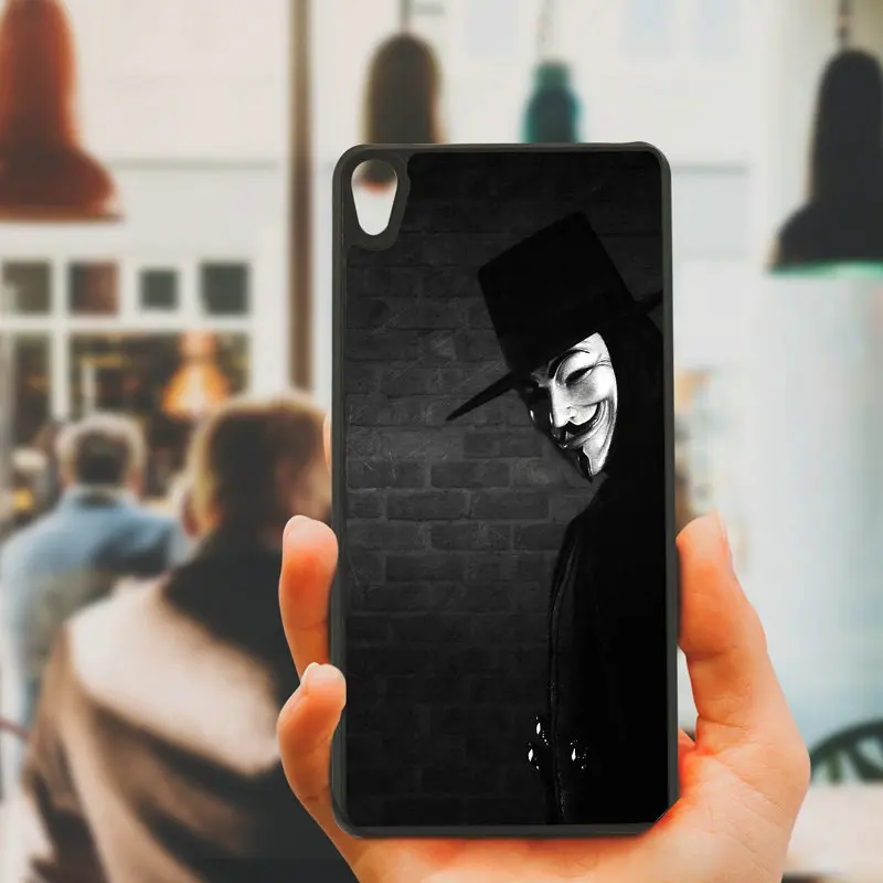 Hot V for Vendetta Mask Mobile Phone Cases Hard PC Cover Sony Xperia z1 z2 z3 z4 z5 m4 m5 X XA XA1 XZ E4 E5 Compact Shell | Мобильные