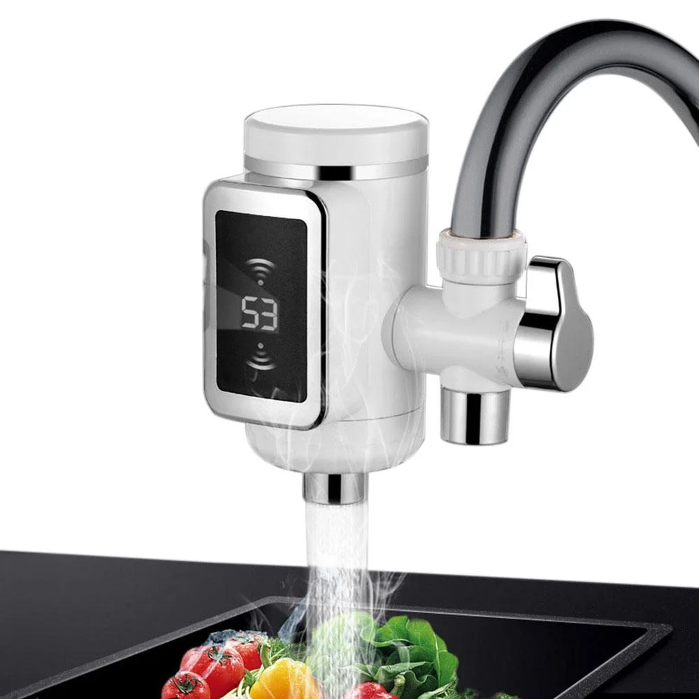 

3000W Kitchen Water Faucet 3 Sec LED Electric Water Heating Machine Rotatable Hot / Cool Water Tap With Temp Display
