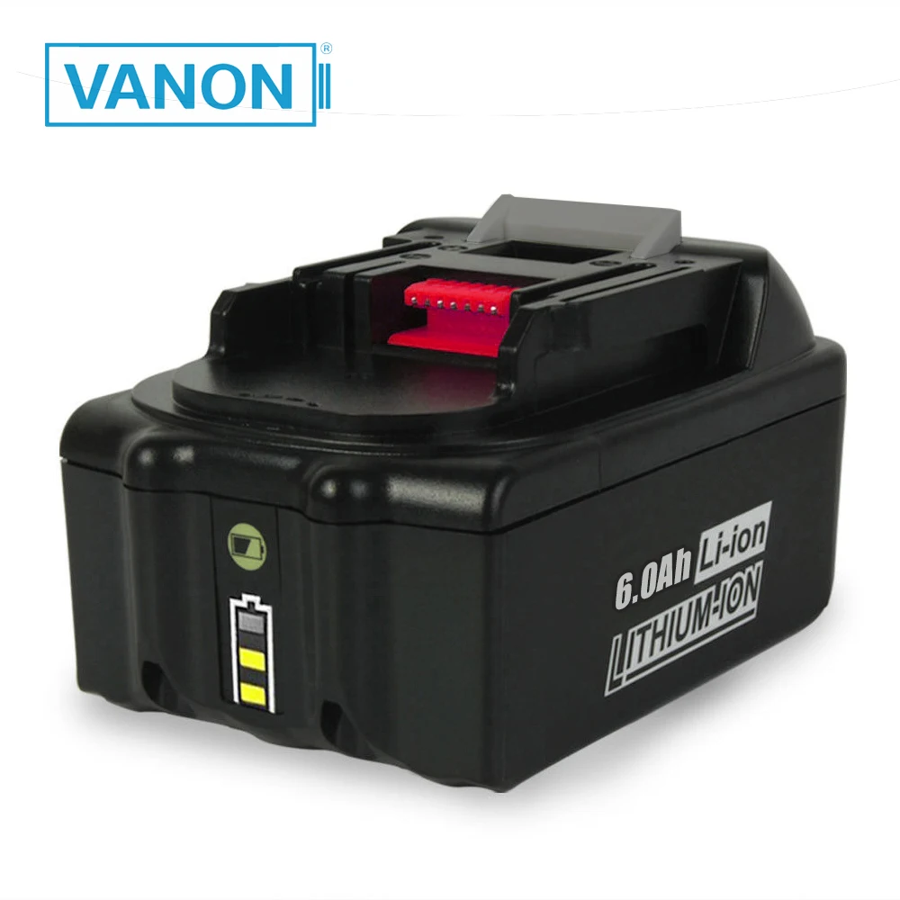 Доставка в Россию только VANON для Makita 18 6000 мАч Ач перезаряжаемая батарея