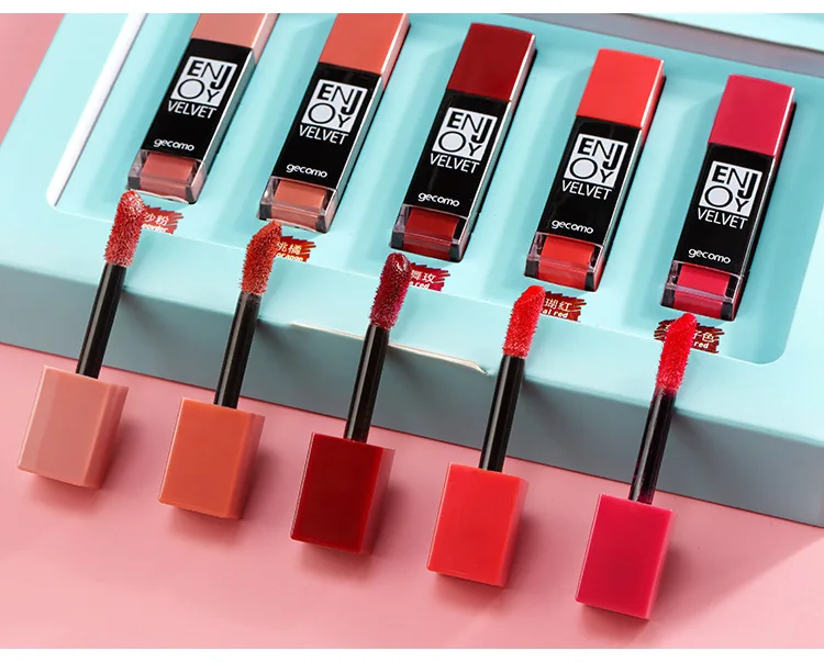 

Gmeng Yue enjoy soft lip glaze set autumn and winter juice lip glaze net red cherry color lipstick 5 sets of authentic