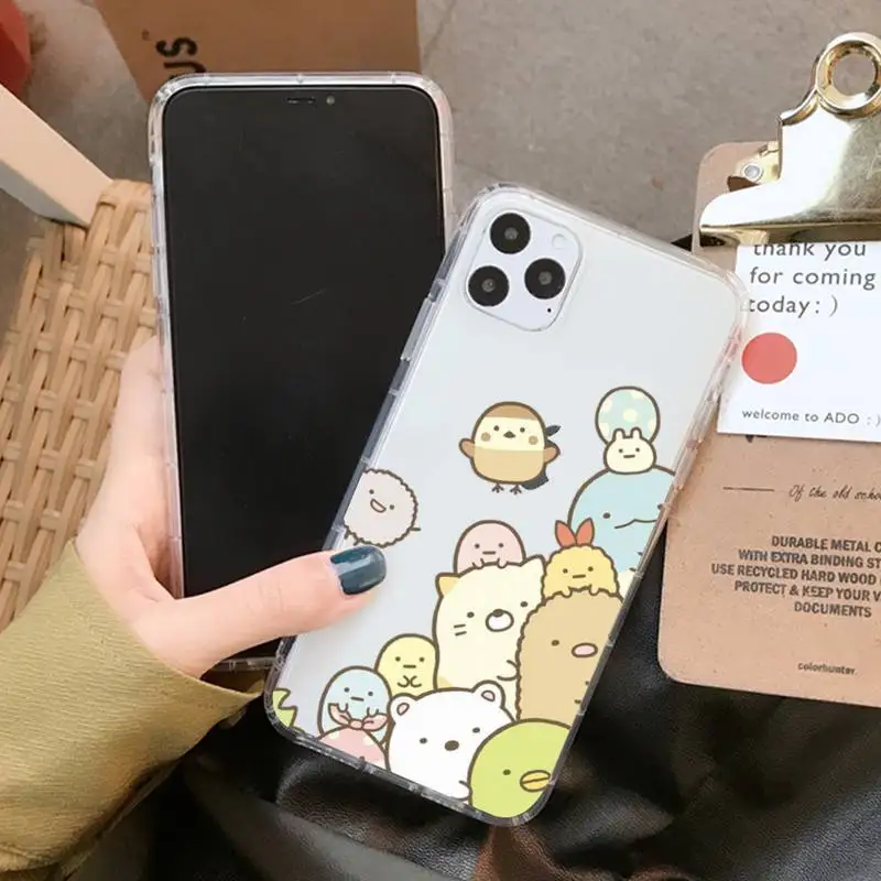 YNDFCNB Kawaii sumikko gurashi чехол для телефона iPhone 11 12 13 mini pro XS MAX 8 7 6 6S Plus X 5S SE 2020 XR | Мобильные