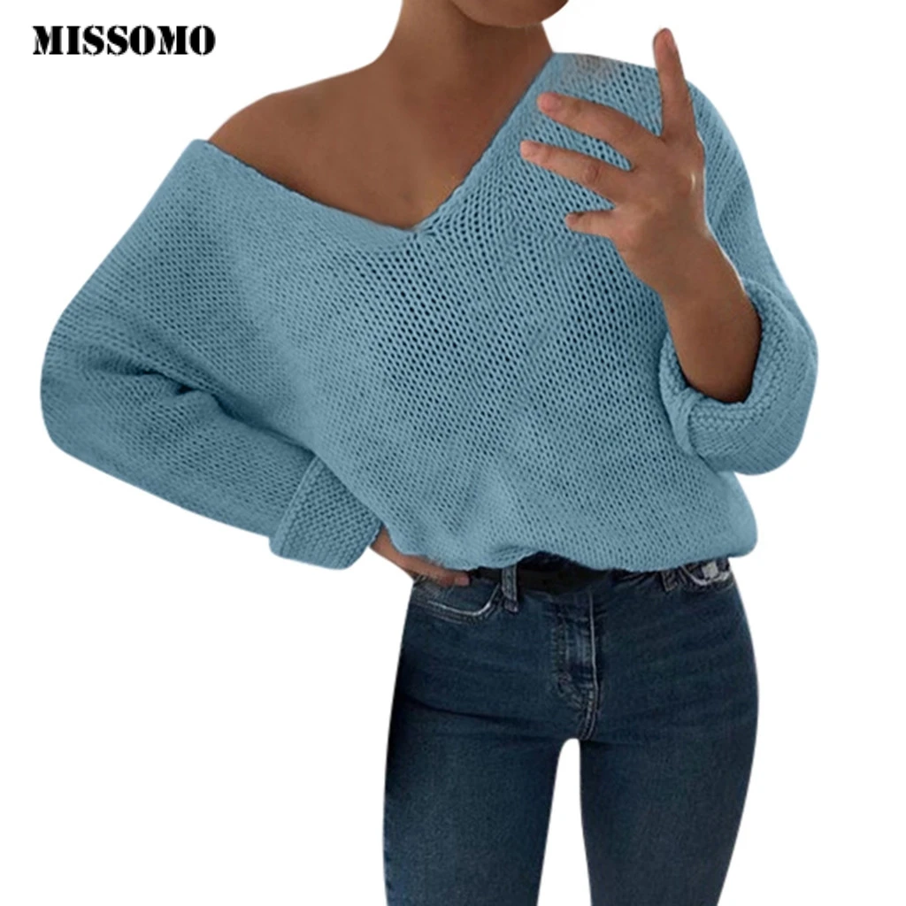 Свитер MISSOMO женский зимний топ повседневный вязаный свитер свободный Мужской