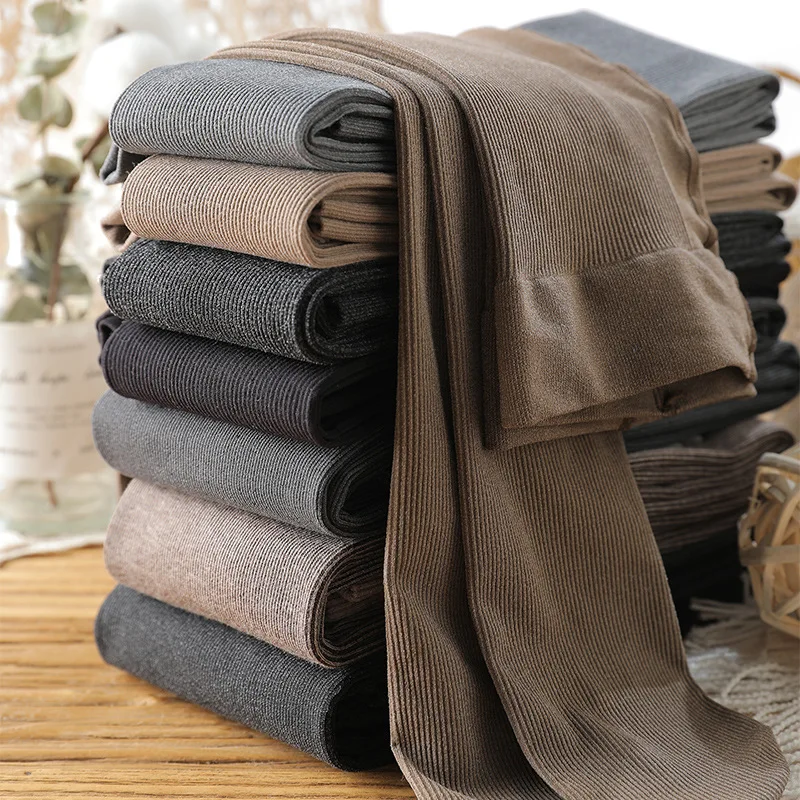 Осень зима 2019 женские колготки в Вертикальную Полоску эластичные сексуальные