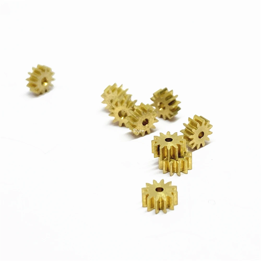 

0.3M 0.32M 12T Metal Copper Gear 1/1.5/1.6/2mm Hole Reduction gear